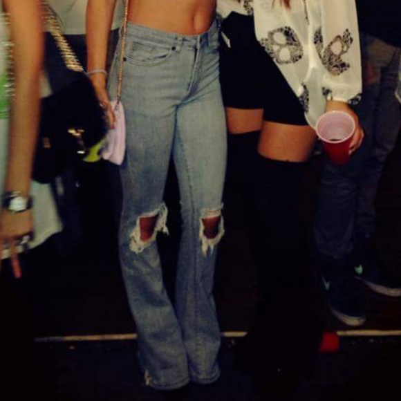 Unif Charlie Bells high waisted jeans - Picture 8 of 8